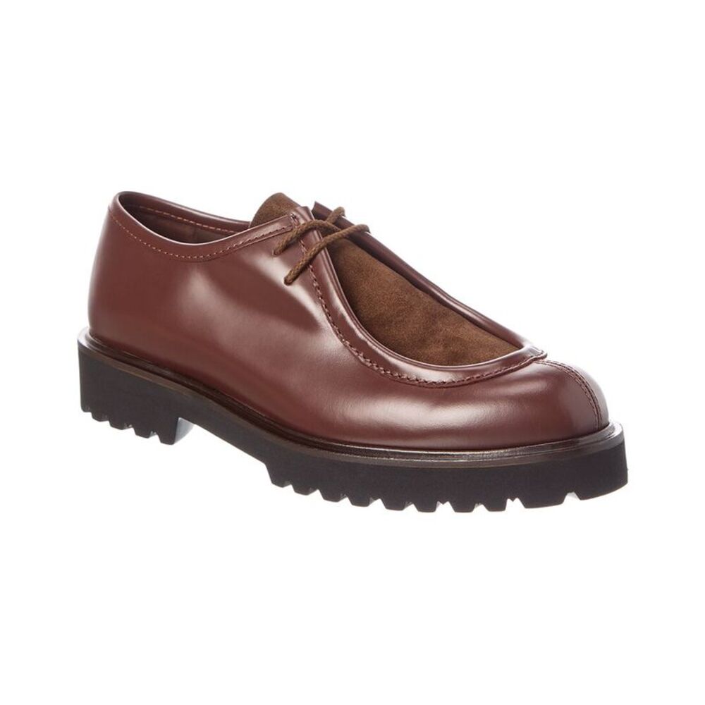 Max Mara Leather & Suede Loafer, Brown